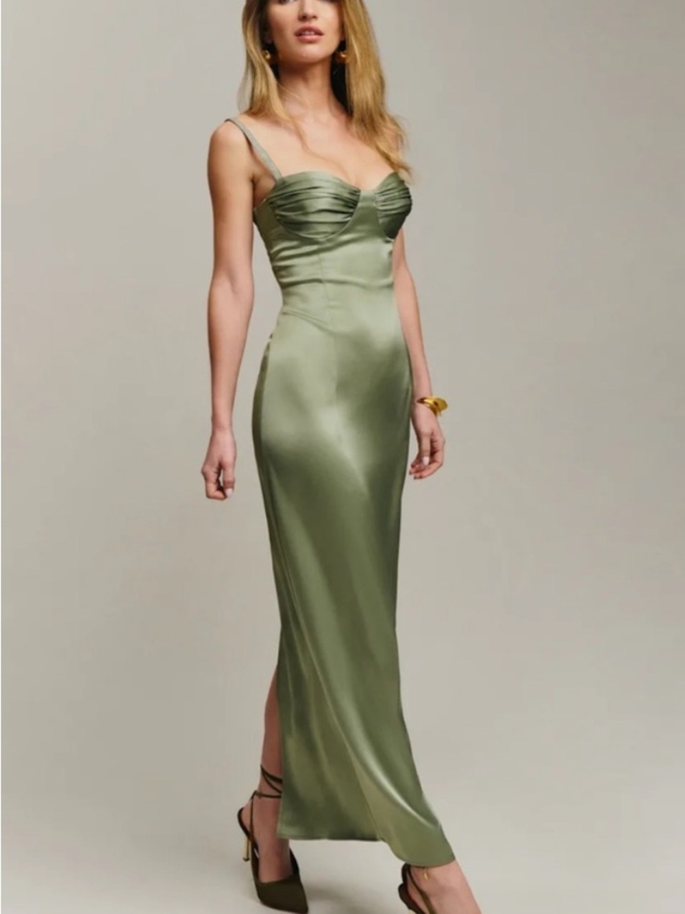 Stormi Reformation Satin Dress